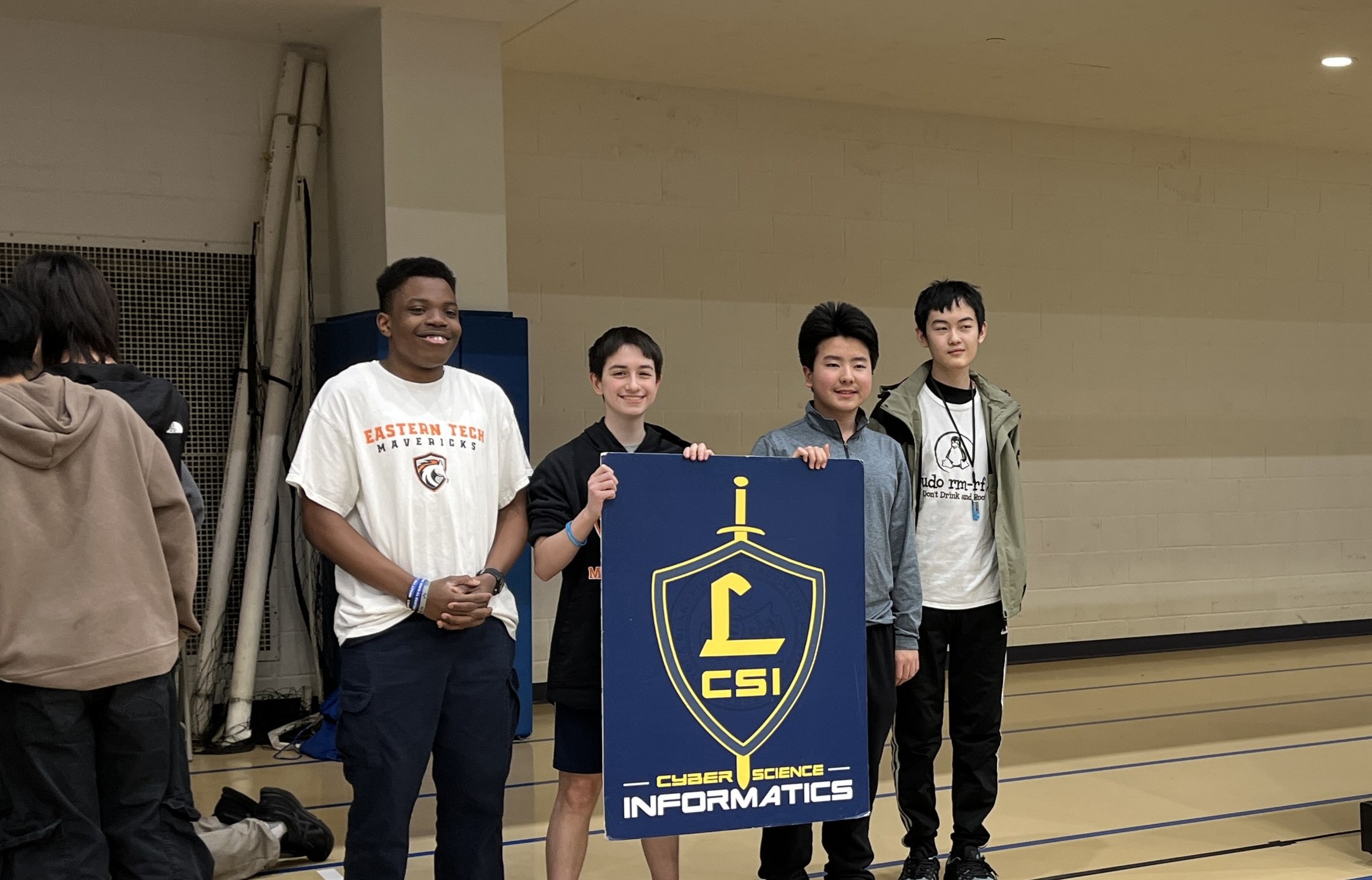 A photo of my team and I at the Loyola Blakefield Cyber Challenge