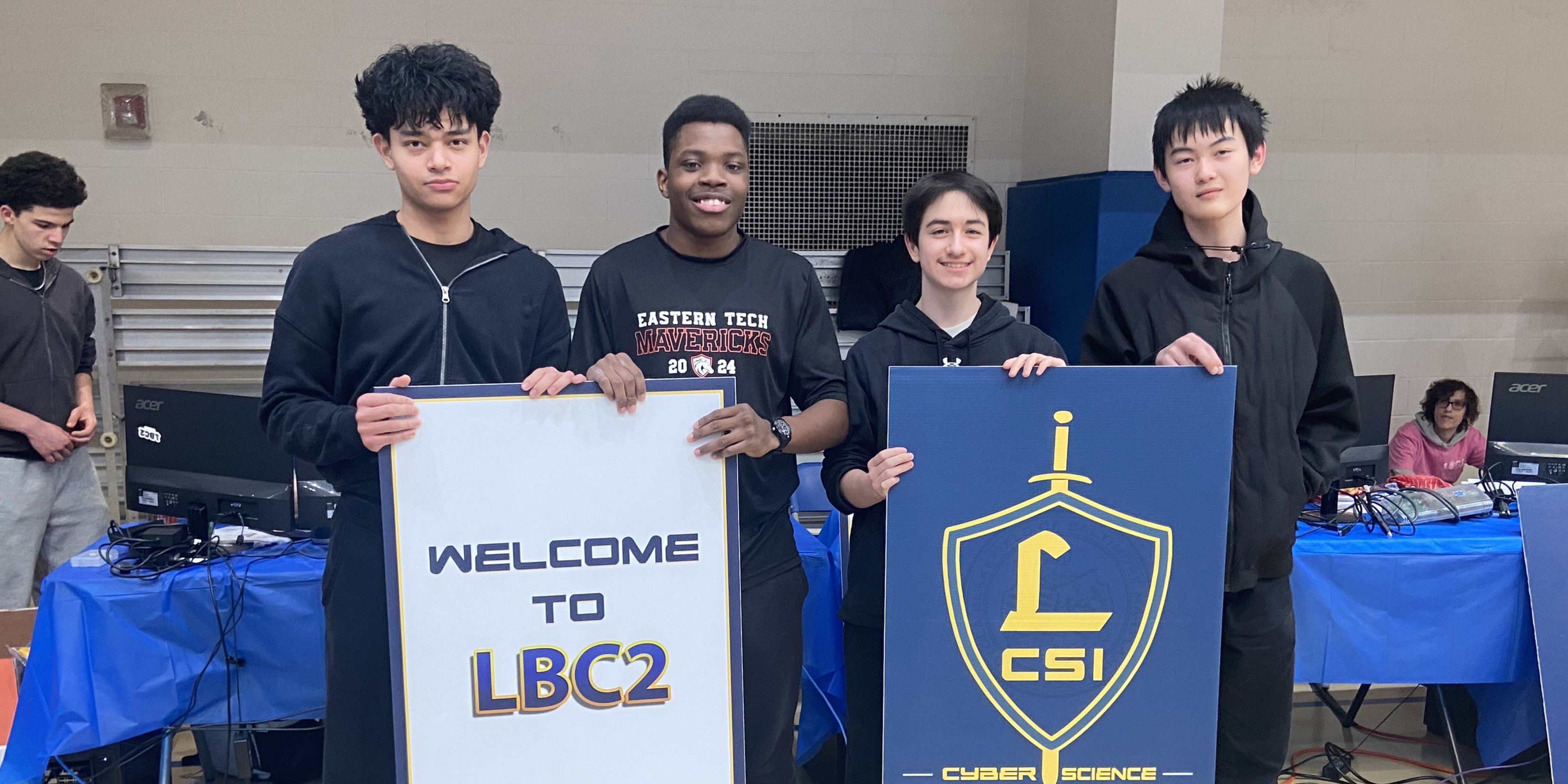 A photo of my team and I at the Loyola Blakefield Cyber Challenge