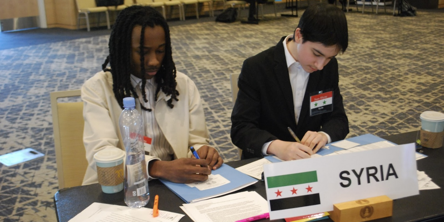 A photo from the Model UN conference
